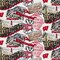 Licensed NCAA University of Wisconsin Scenic Map WIS-1212 Cotton Fabric by the Yard
